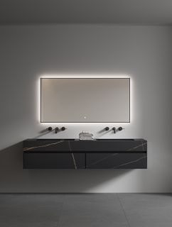 Зеркало с подсветкой Armadi Art 543-140-MG 140 см золото матовое